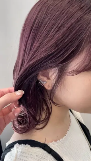 カラー 💟艶カラー・トリー トメント/リサ🤍のヘアスタイル