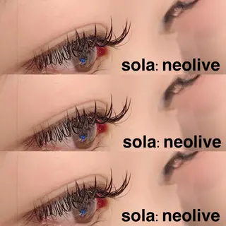 マツエク・マツパ sola: neolive山崎のマツエク・マツパデザイン