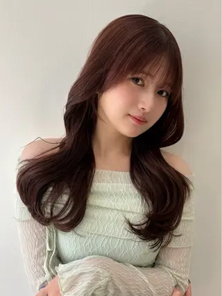 ロング カラー 韓国風⭐️くびれヘア 🍀高津かえでのヘアスタイル