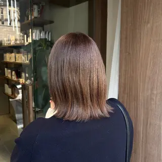 ミディアム カラー [透明感カラ ー🥣💕]高木愛理のヘアスタイル