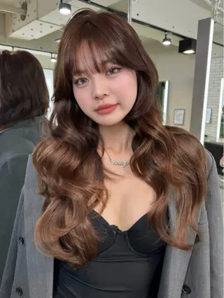 ロング カラー 韓国サロン出身 narumi‎‎🤍のヘアスタイル