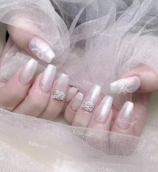 ネイル 長いだし/スカルプ/ パラシェルN.oneのネイルデザイン