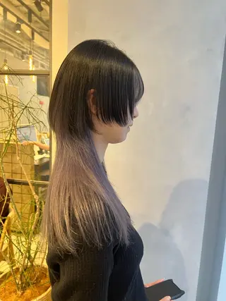 セミロング 渋谷ハイトーン/ デザインカラー阿部のヘアスタイル