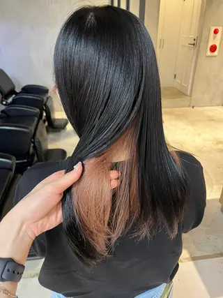 セミロング カラー elima 調布所属・ちせ/ 透明感カラー /調布˚ 🦢₊✧のヘアスタイル