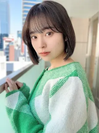 ミディアム 🫒オリーブカラー/ みづき/パーマ🤍のヘアスタイル