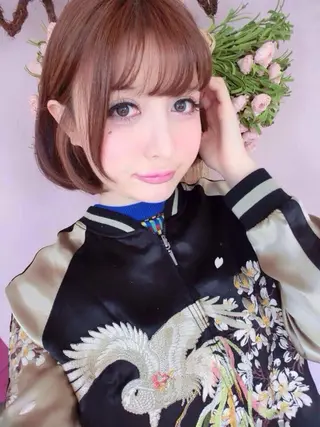 ショート yeope所属・ハイトーンカラー ブリーチ専門・天神のヘアスタイル