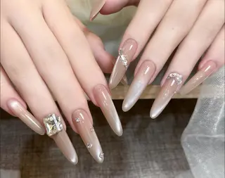 ネイル By moonネイル 🌷ワンホン/韓国風のネイルデザイン