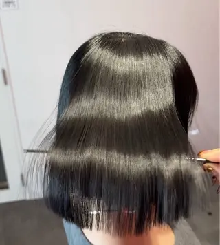 ショート 莉乃/縮毛矯正/髪質 改善/艶カラーのヘアスタイル