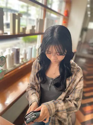 ロング mopa所属・mopa_kaede 暖色カラー/ロングのヘアスタイル