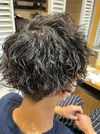 メンズ ✨愛知県初アイロン パーマ/ 瀬見井✨のヘアスタイル