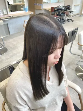 セミロング 川尻 未来のヘアスタイル