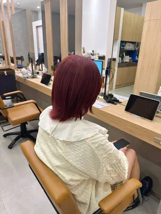 ミディアム カラー けー すけのヘアスタイル
