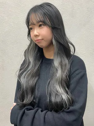 ロング カラー FRAME spa&hair room博多店【フレーム】所属・髪質改善｜顔周り｜博 多｜川上智也のヘアスタイル