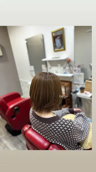 ミディアム 天野 妃菜のヘアスタイル