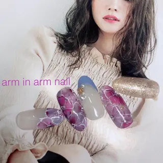 ネイル arm in arm ︎✿Yamamotoのマツエク・マツパデザイン