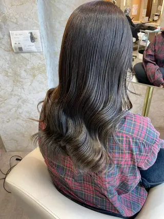 ロング カラー 店長/mao/ 前髪/顔周りカットのヘアスタイル