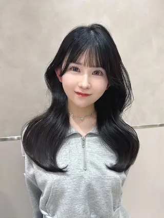 セミロング カラー 韓国ヘア/レイヤー/ 顔まわり/りょーとのヘアスタイル