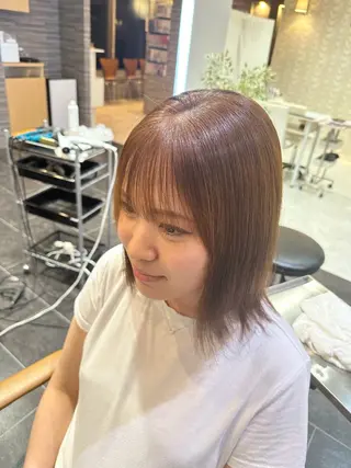 ミディアム A 間明店所属・縮毛矯正/美髪 金沢/tatsukiのヘアスタイル