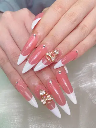 ネイル 💕チップネイル 🩷のネイルデザイン