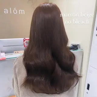 セミロング カラー ブリーチなしWカラー 🎀韓国ヘア/amiのヘアスタイル