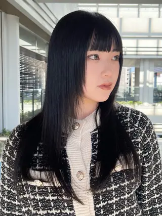 セミロング 園田 渉 ◤SHIKIO◢のヘアスタイル