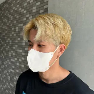 ショート カラー メンズ インナーカラー指名 No.1菊池柊真のヘアスタイル