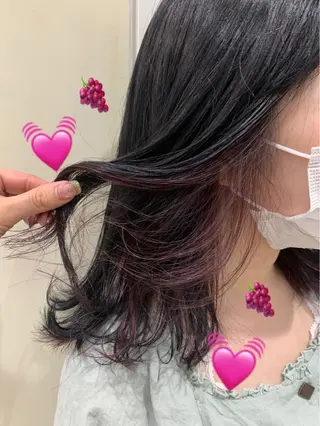 ミディアム カラー EMANON新宿東口所属・新宿駅近♡個室 ♡関口三都季🌜のヘアスタイル