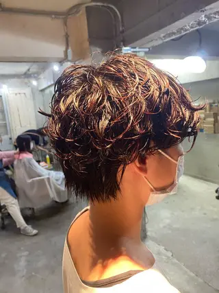 ショート パーマ お任せヘア☘️☘️ 及川渚のヘアスタイル