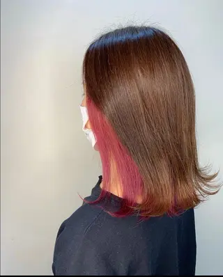 セミロング 髪質改善/艶カラー 💞白井音葉のヘアスタイル