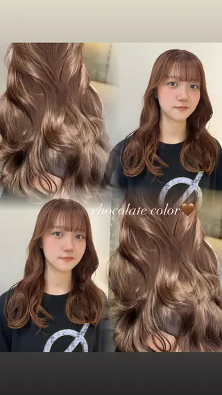 カラー AO所属・RISAKO 艶髪モテヘア🎀府中のヘアスタイル