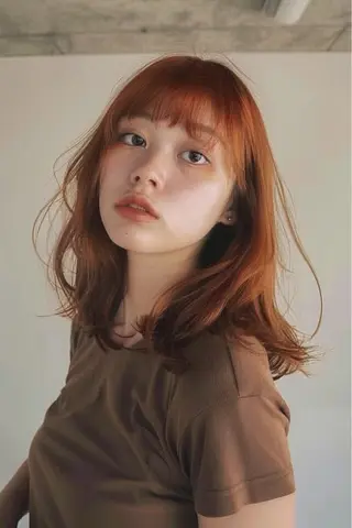 ミディアム カラー 最新ケアカラー 髪質改善YUTOのヘアスタイル