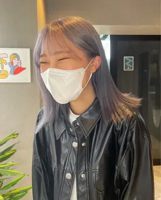 ミディアム カラー さと ちはるのヘアスタイル