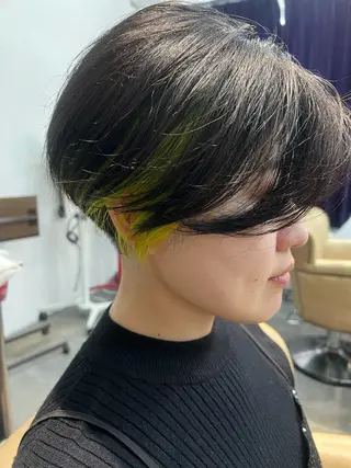 ショート 紙屋町ショート /ボブ　パーマ河内蓮のヘアスタイル