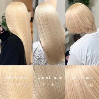 ロング カラー 🩵carina🩵 ハイトーンカラー✂️のヘアスタイル