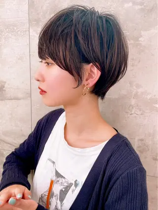 ショート カラー パーマ ヘアアレンジ 【くせ毛解消】縮毛 髪質改善✨たくみ✨のヘアスタイル