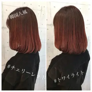 ミディアム 💎馴染むエクステ ×カラーTOMO💎のヘアスタイル