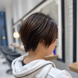 ショート レイヤー/グレージュ メンズパーマのヘアスタイル