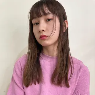 ロング カラー ホリケ アオイのヘアスタイル