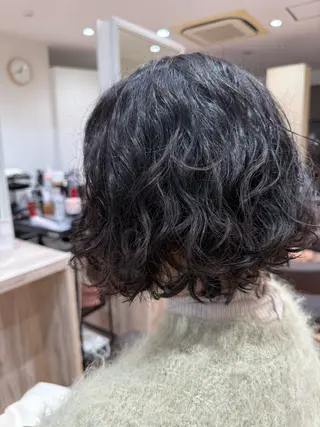 ミディアム 長松 幸那のヘアスタイル