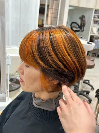 ショート カラー 前田 香恋のヘアスタイル