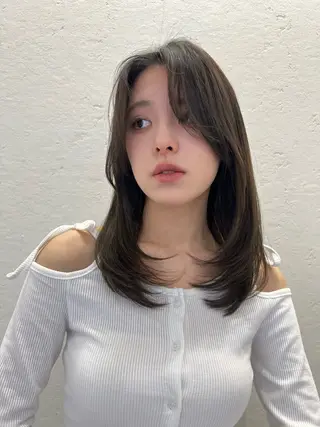 セミロング 韓国ヘア×髪質改善 /yoshikaのヘアスタイル