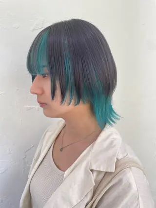 ショート カラー インナーカラー🫶 オタク美容師 山本のヘアスタイル