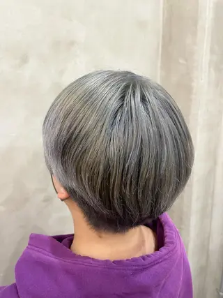 ショート カラー 【ピンク/韓国ヘア/ ヘアセット】亜海のヘアスタイル