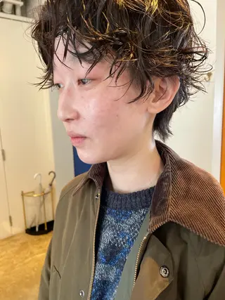 ショート パーマ レイヤー／似合わせ TAKUYAのヘアスタイル