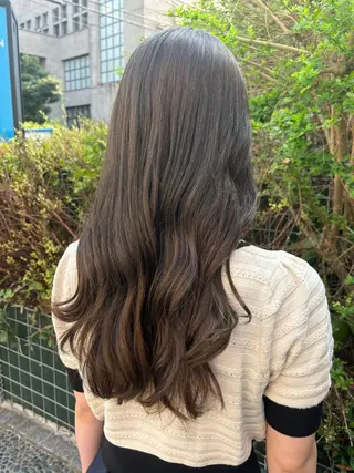 ロング カラー パーソナルカラー໒꒱ 顔タイプ/石塚わかなのヘアスタイル