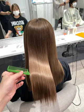 ロング パーマ ヘアアレンジ キッズ ネイル マツエク・マツパ 京都レイヤーカット/ 縮毛矯正/羽柴りくのヘアスタイル