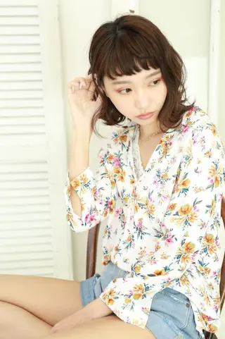 ミディアム 指名支持率NO.1 スタイリストのヘアスタイル