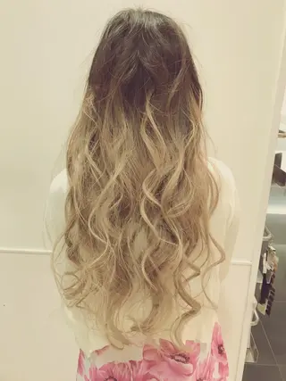 ロング カラー 関口 友行のヘアスタイル