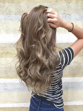 ロング カラー チビ編み込みエクステ シールEXどぅ〜すのヘアスタイル