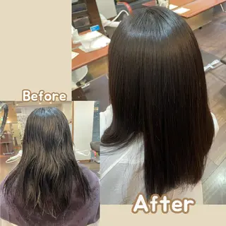 ロング NiCHE avenir吉祥寺所属・💜カラー/縮毛矯正 /NARUKA💜のヘアスタイル